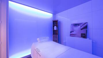 Un sauna, tratamientos corporales, tratamientos faciales