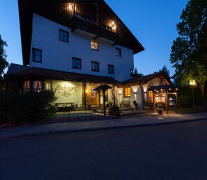 Front of property – evening/night