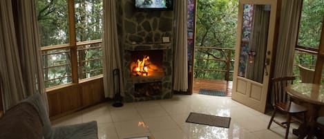 Superior-FerienhĂŒtte | Wohnbereich