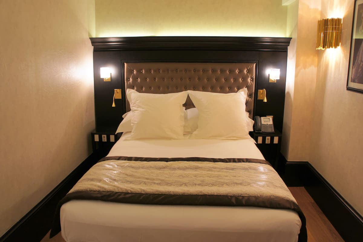 Pillow-top beds, soundproofing, free WiFi, bed sheets