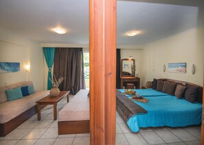 Apartment, 2 Bedrooms, Pool View | Desk, soundproofing, free WiFi, bed sheets - Damia Hotel (Corfu)