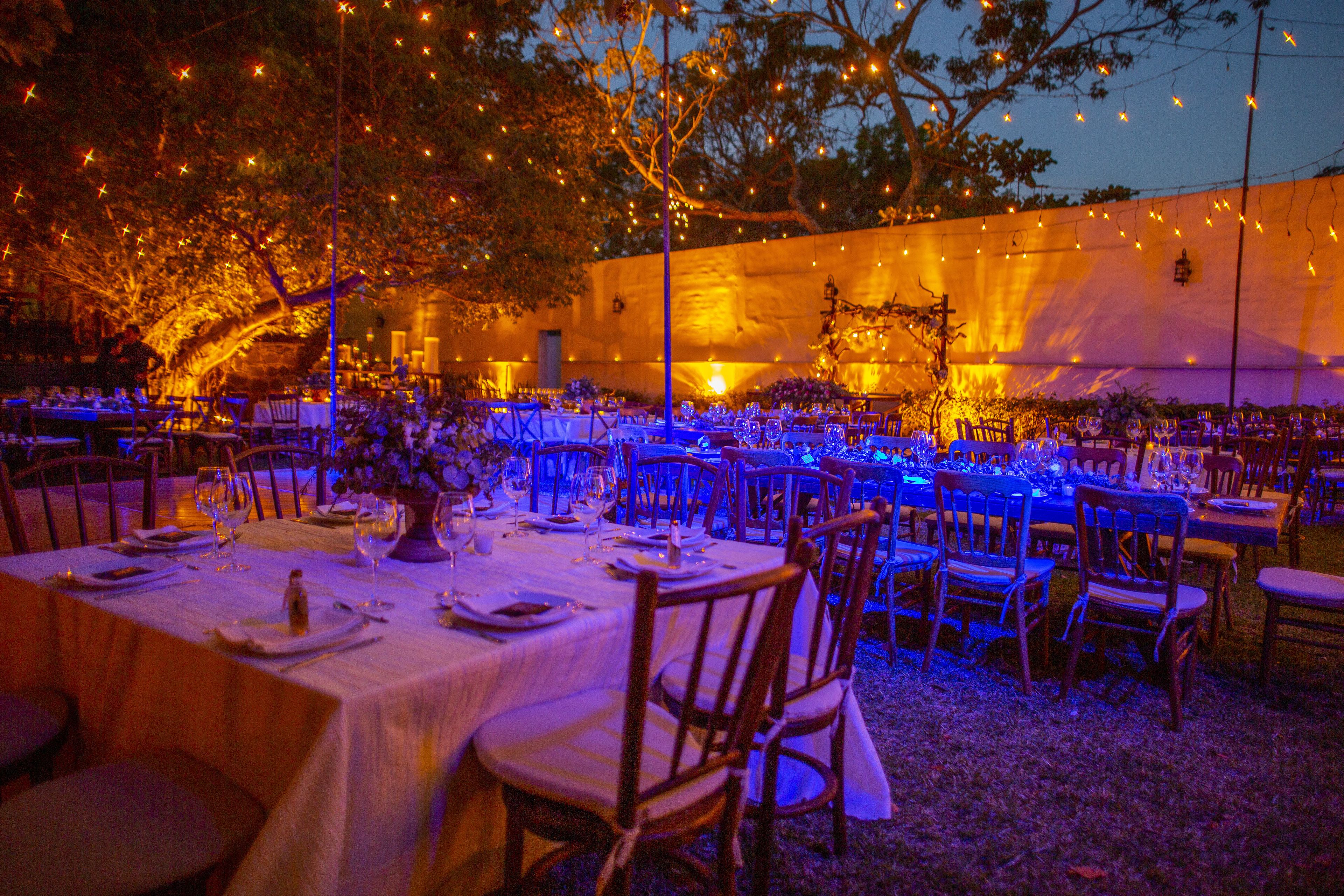 outdoor wedding area