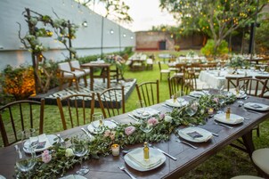 Área externa para casamento