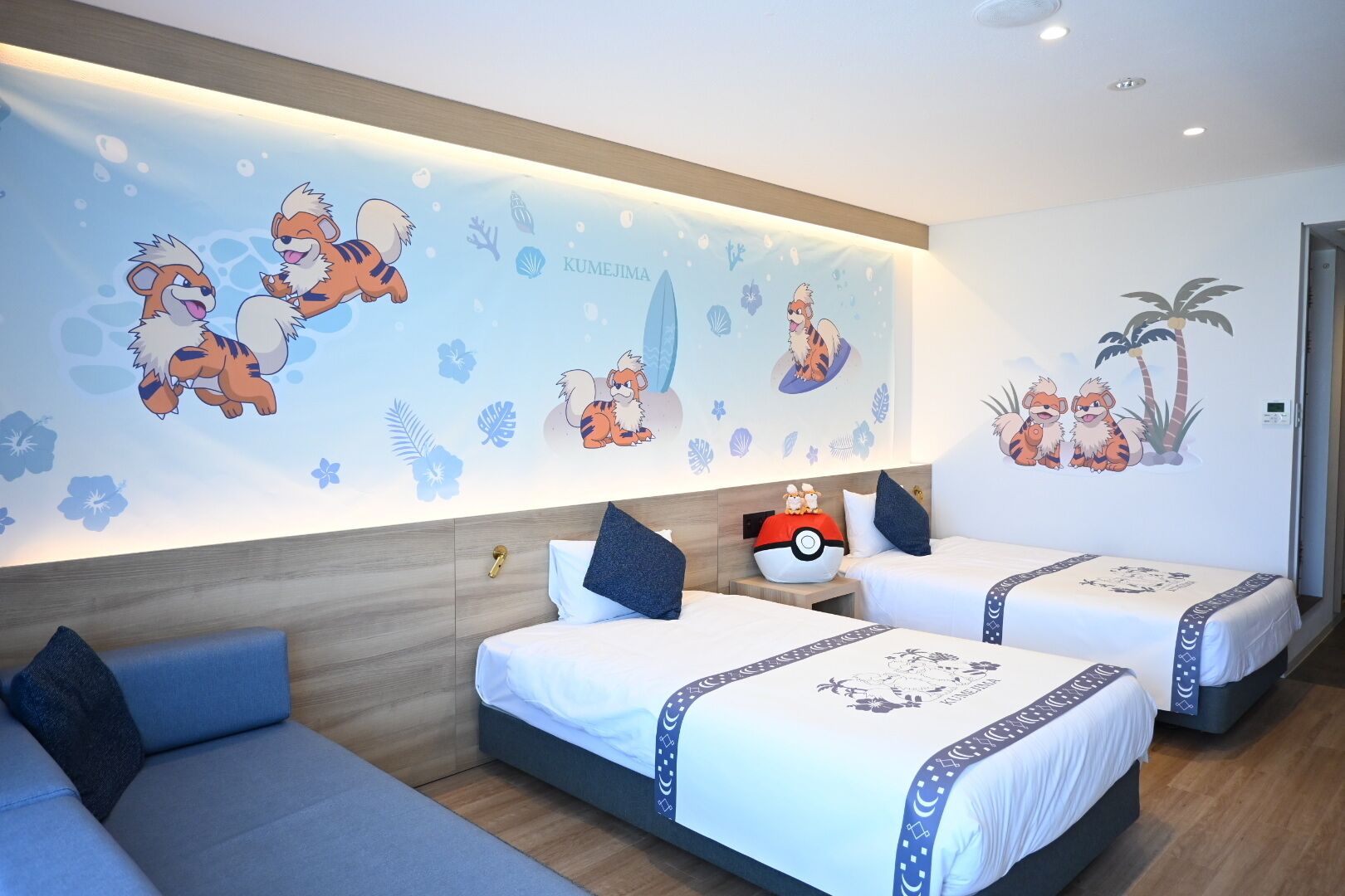 Pokemon Growlithe Room - Deluxe Twin Room, Non Smoking | Free WiFi, bed sheets