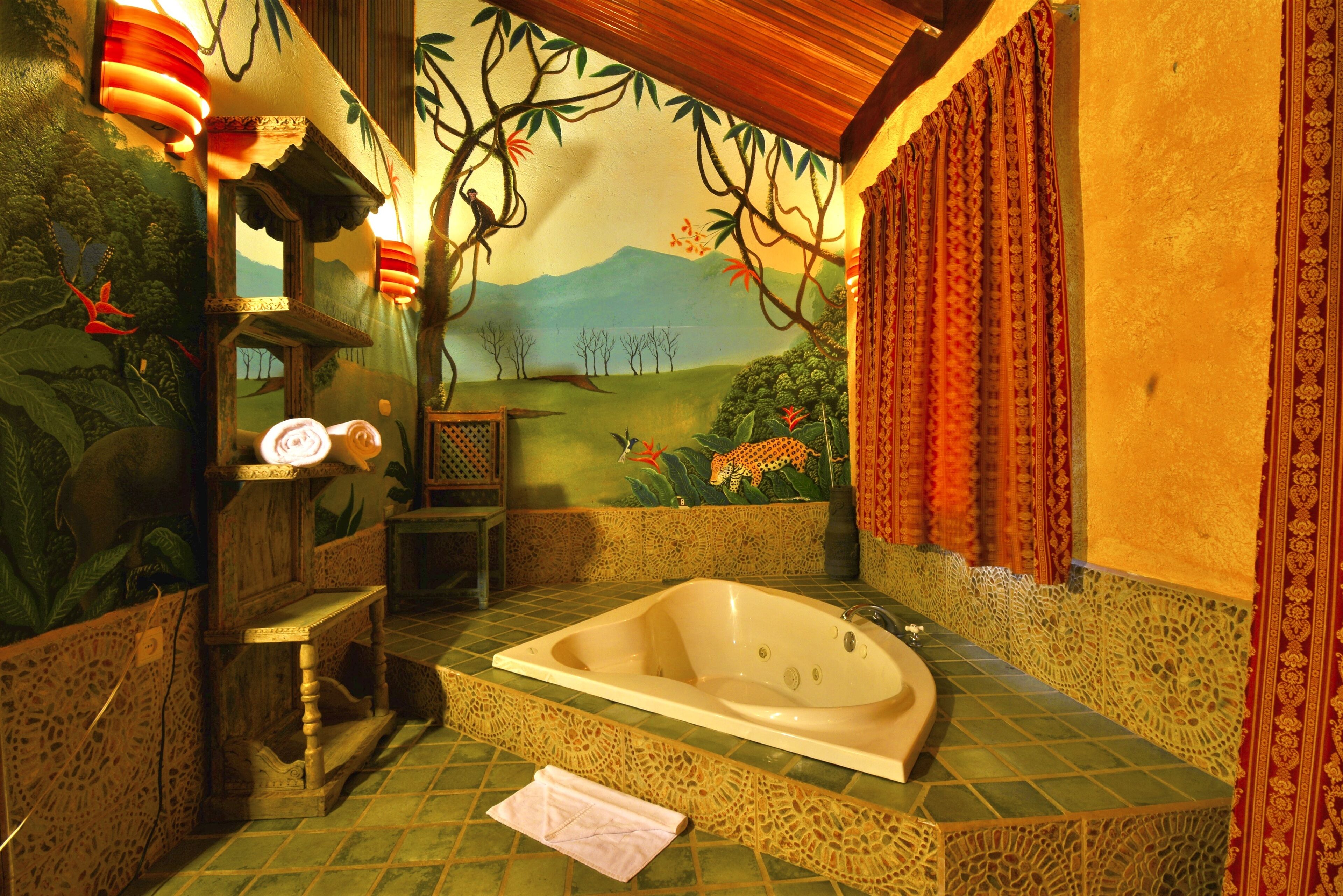 villa, 2 bedrooms, refrigerator, lake view (queen cottage) | bathroom | rainfall showerhead, free toiletries, hair dryer, towels