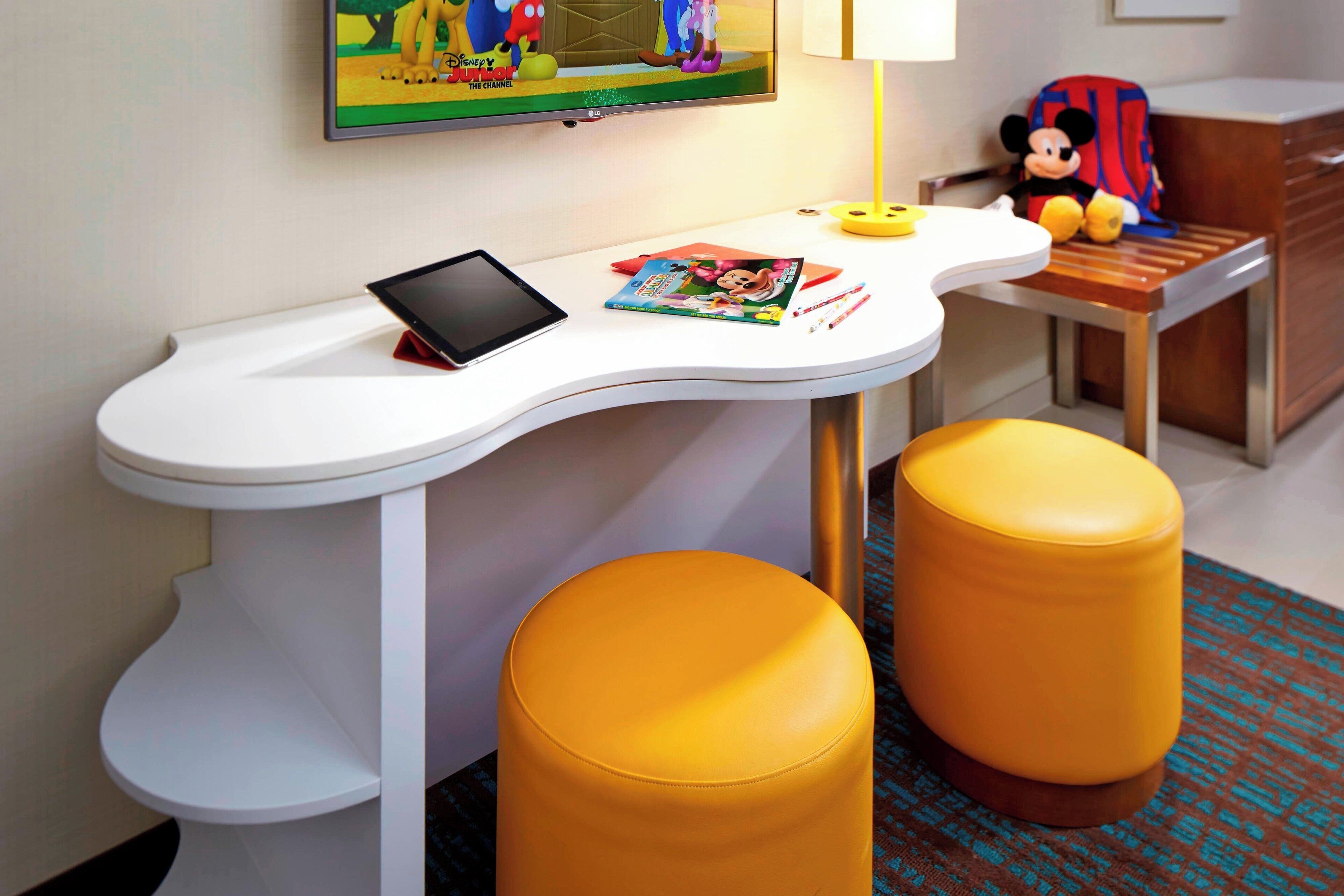 desk, blackout curtains, iron/ironing board, free wifi