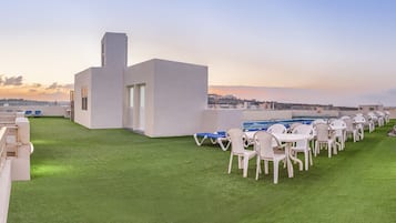 Outdoor banquet area