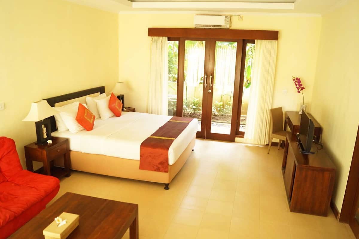 Skrivbord, strykjärn/strykbräda, gratis wi-fi och sängkläder