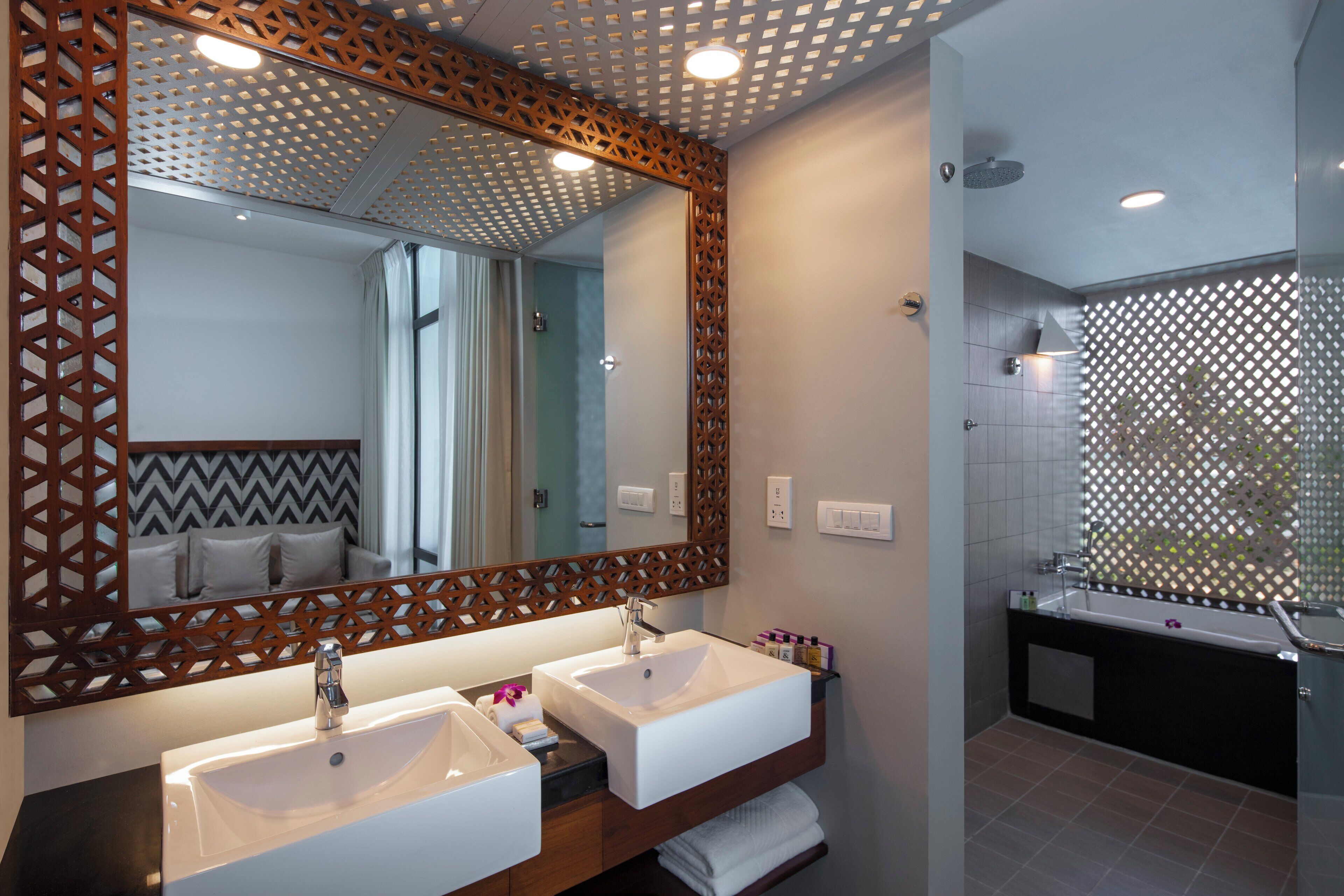 free toiletries, hair dryer, bidet, towels