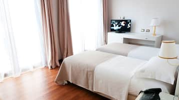 Frette Italian sheets, Select Comfort beds, minibar