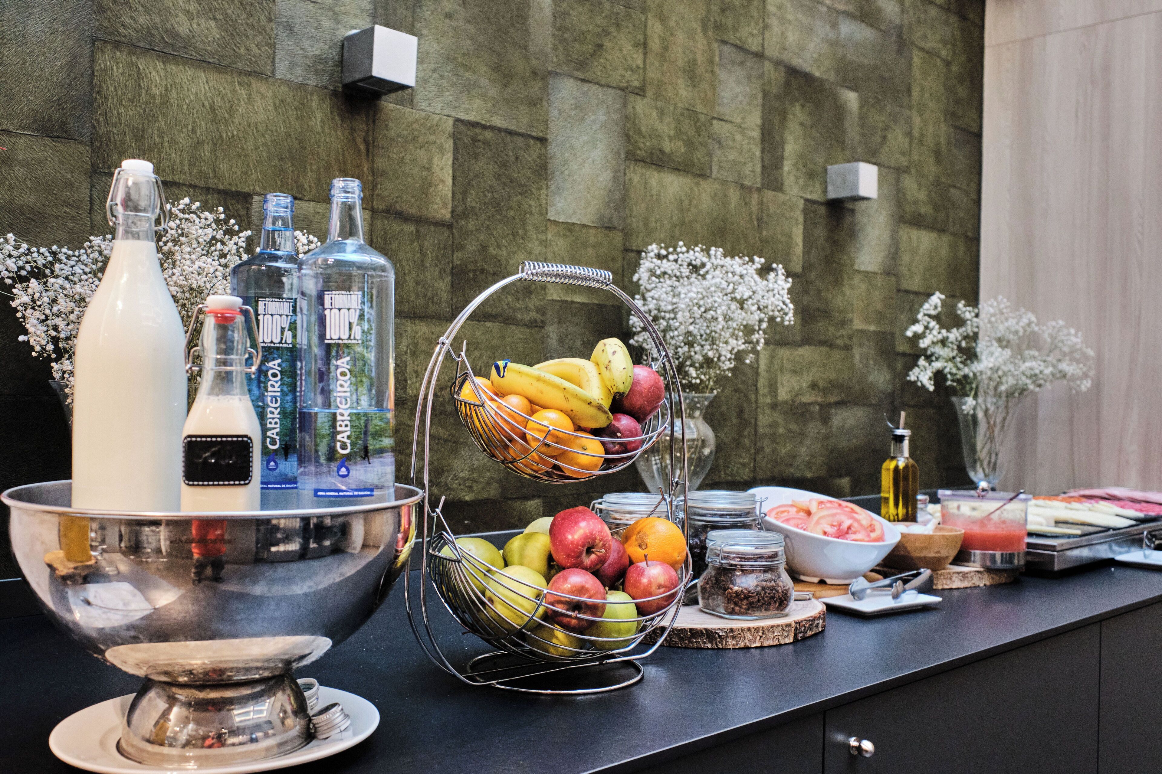 daily buffet breakfast (eur 9 per person)