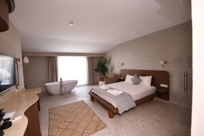 Deluxe Kuvetli Oda | Minibar, soundproofing, bed sheets - Montebello Deluxe (Fethiye)