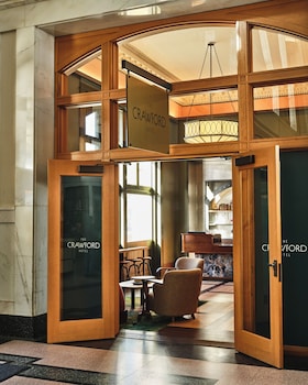 Interior entrance at The Crawford Hotel