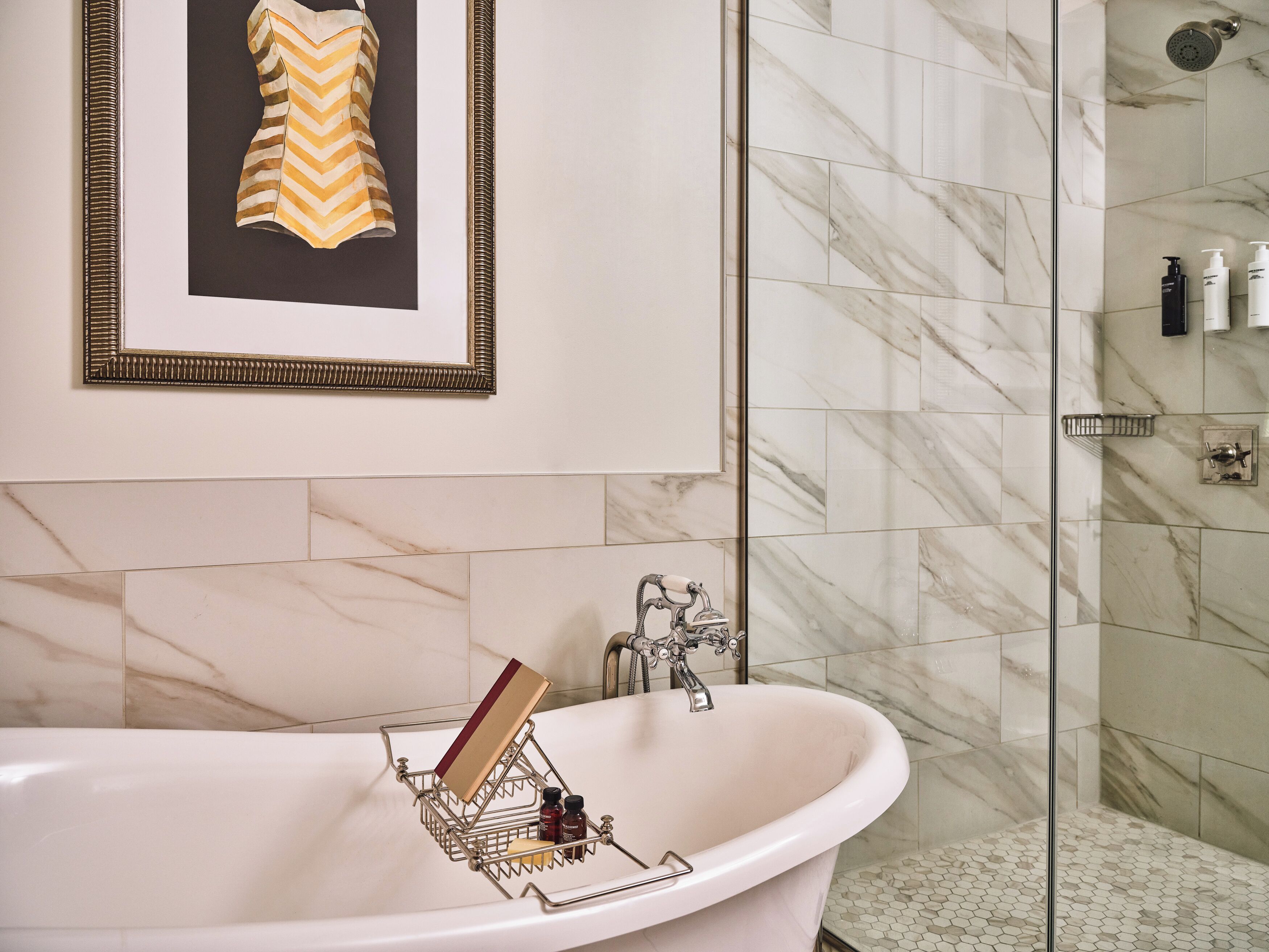 classic room (premium) | bathroom | designer toiletries, hair dryer, bathrobes, slippers