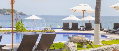 Blick von der Unterkunft