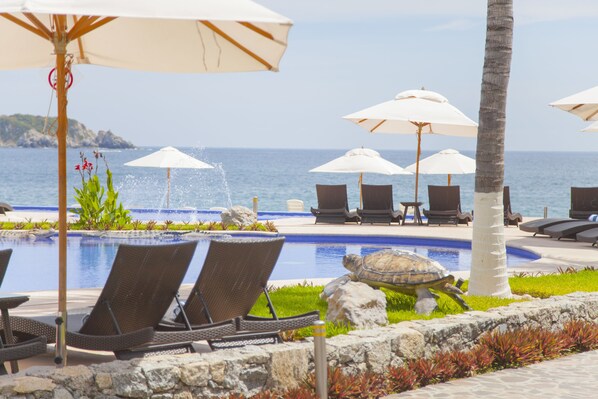 Blick von der Unterkunft