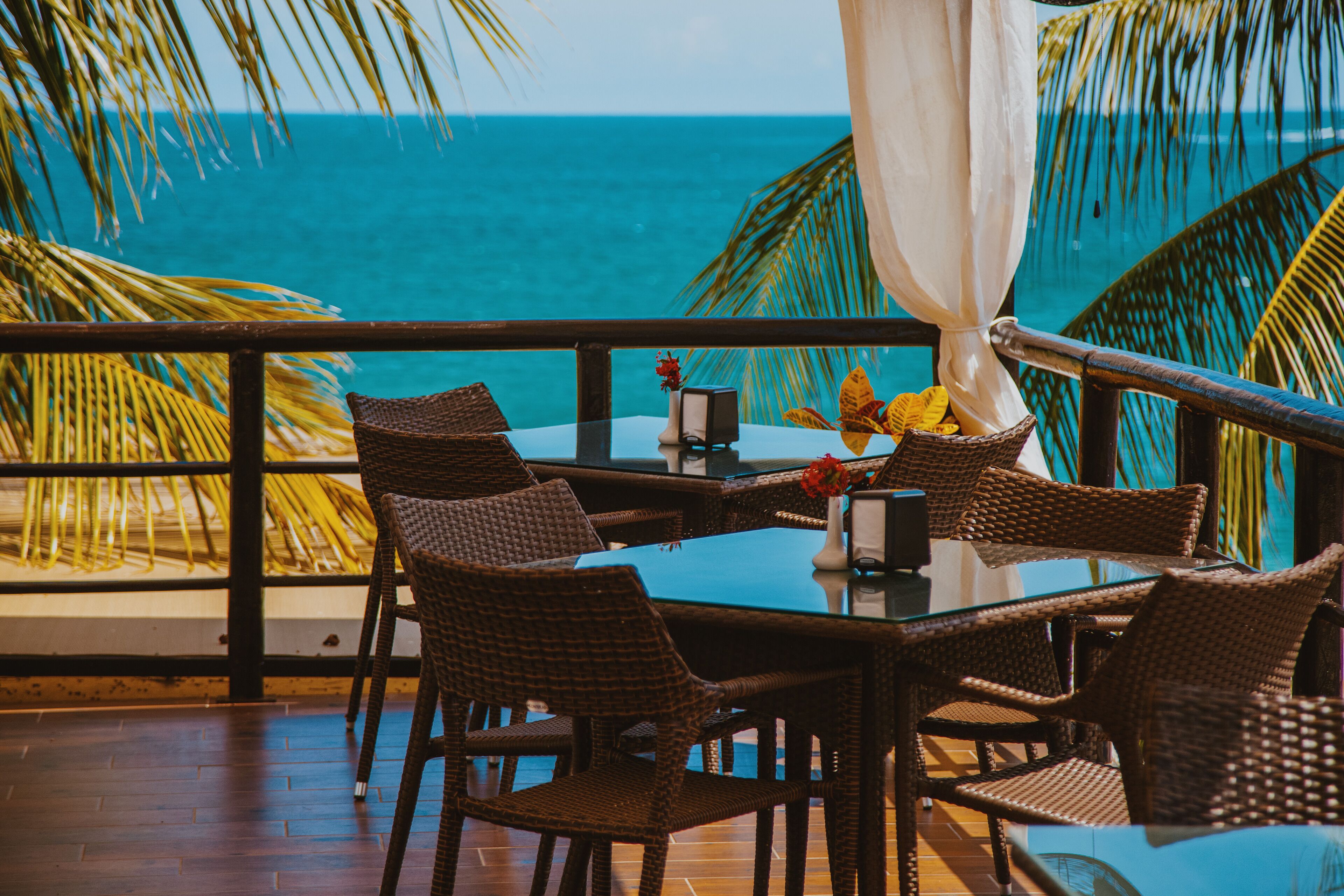 on the beach, beach towels