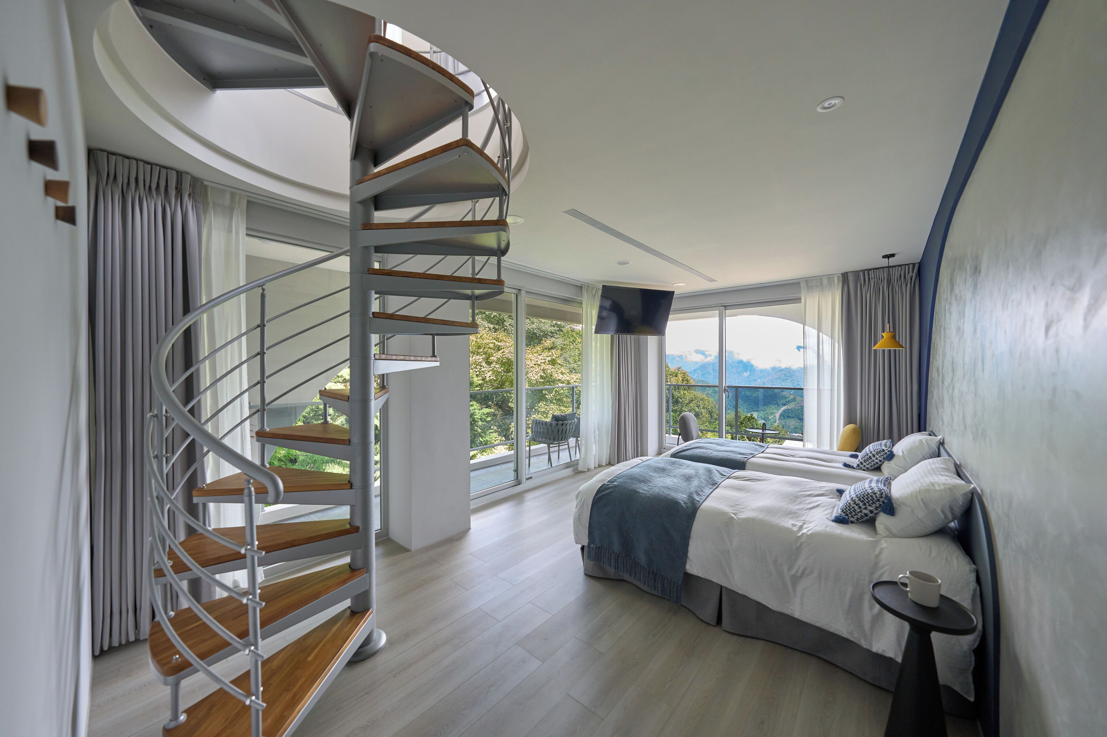 classic quadruple room, mountain view, mezzanine | down duvets, blackout curtains, free wifi