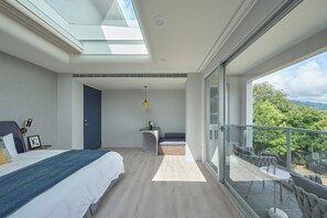 Chambre Double Signature, 1 grand lit, balcon, vue montagne