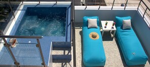 Suite, Hot Tub, Sea View | Terrace/patio