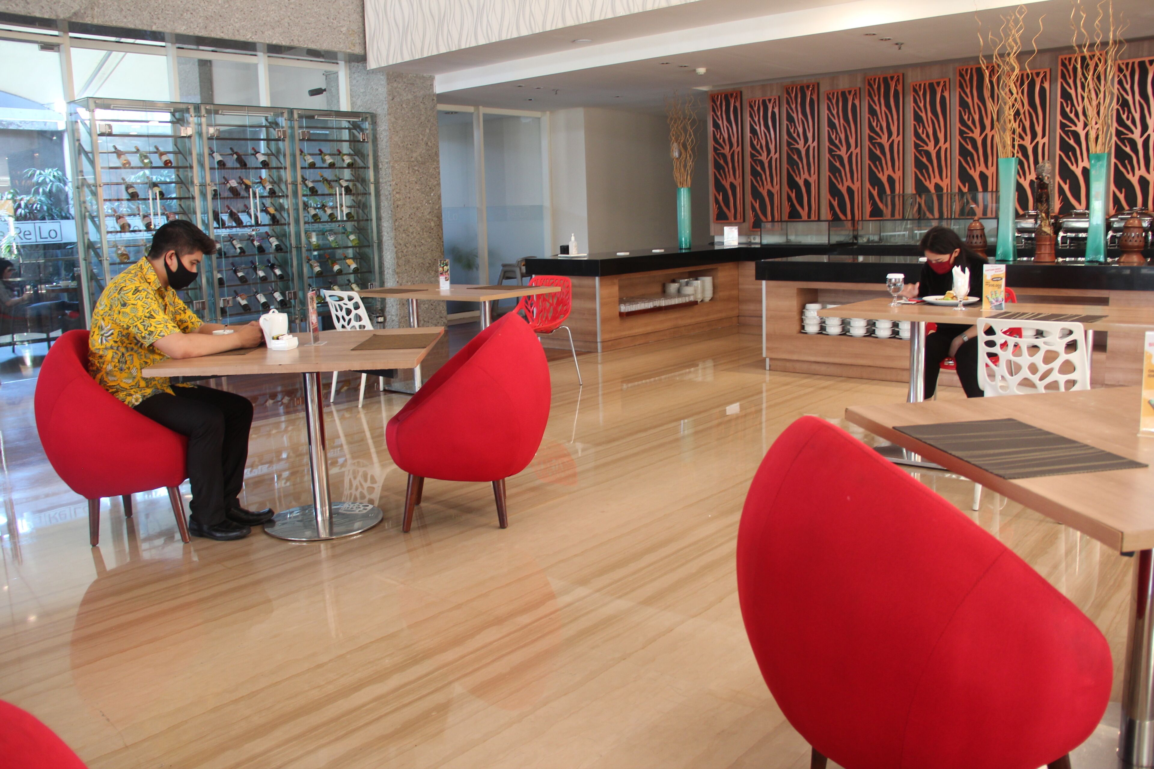 daily buffet breakfast (idr 100000 per person)