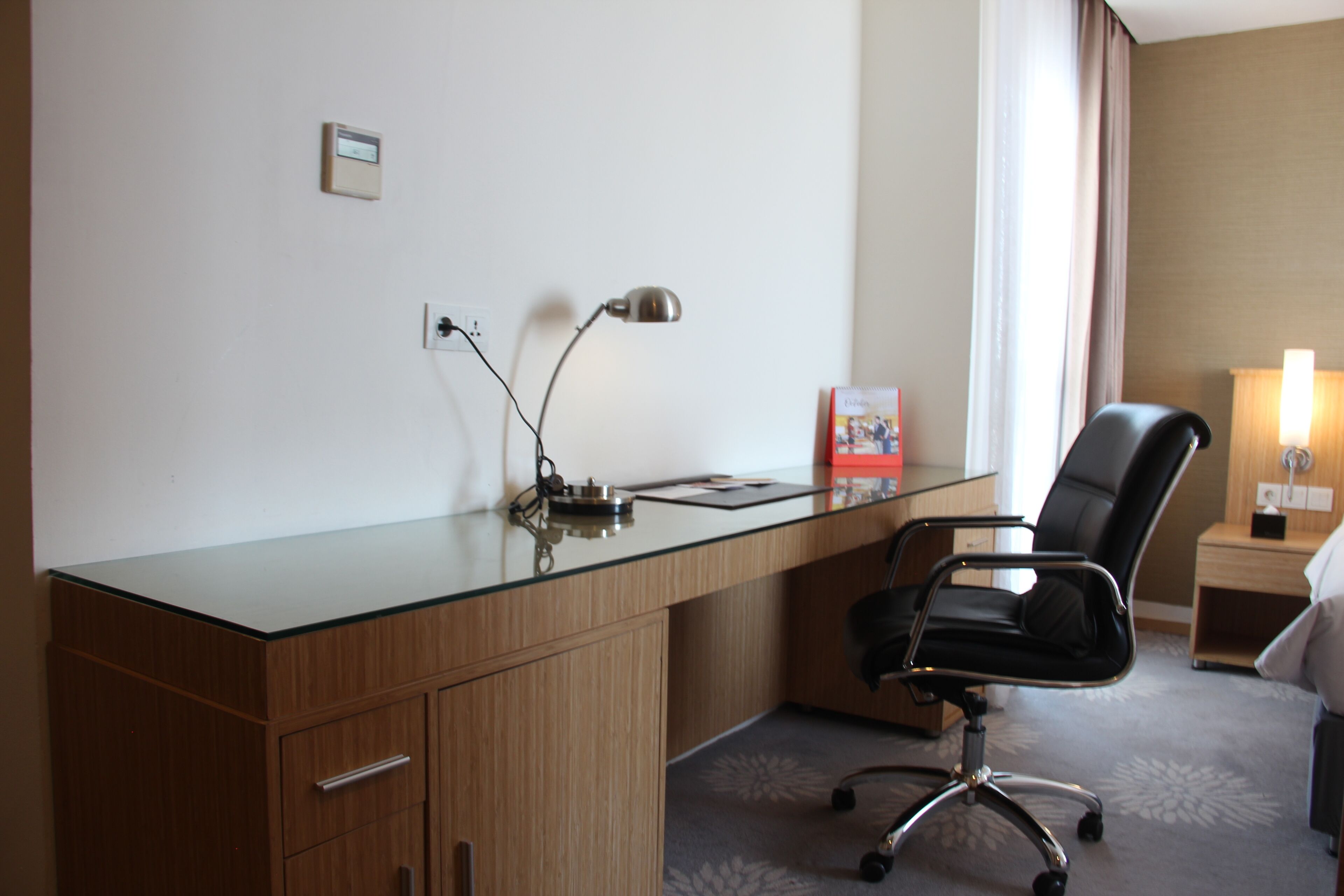 junior suite, 1 king bed, city view | view from room