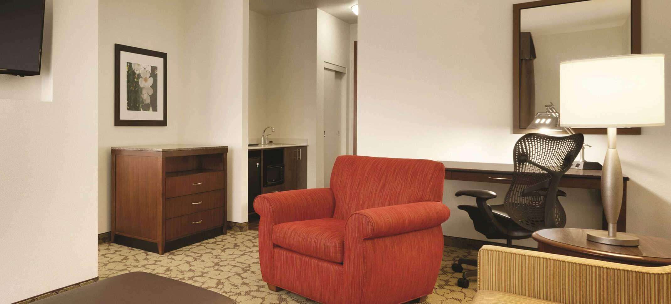 Living area | 37-inch flat-screen TV with premium channels, TV, iPod dock