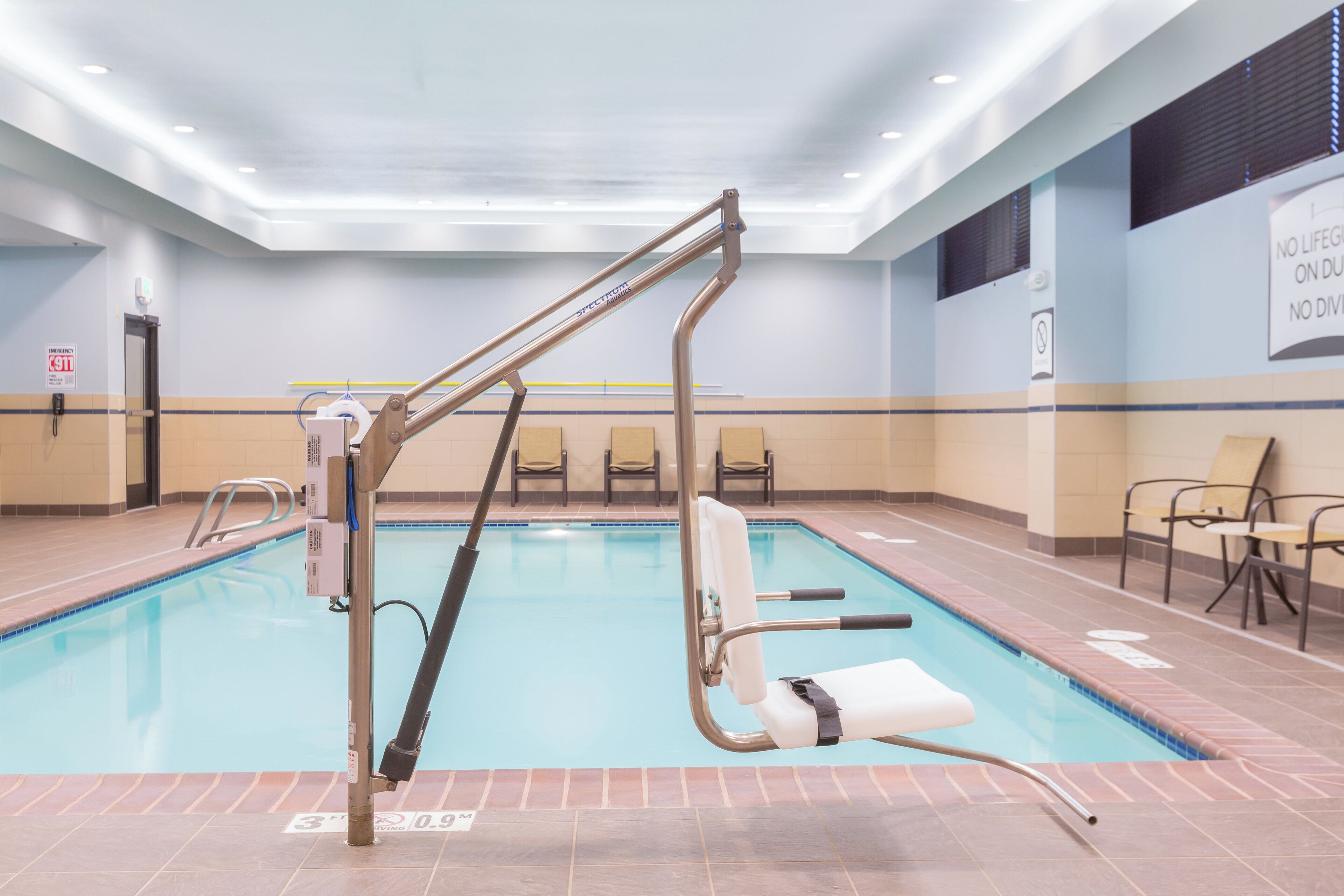 Indoor pool, open 8:30 AM to 11:00 PM, sun loungers