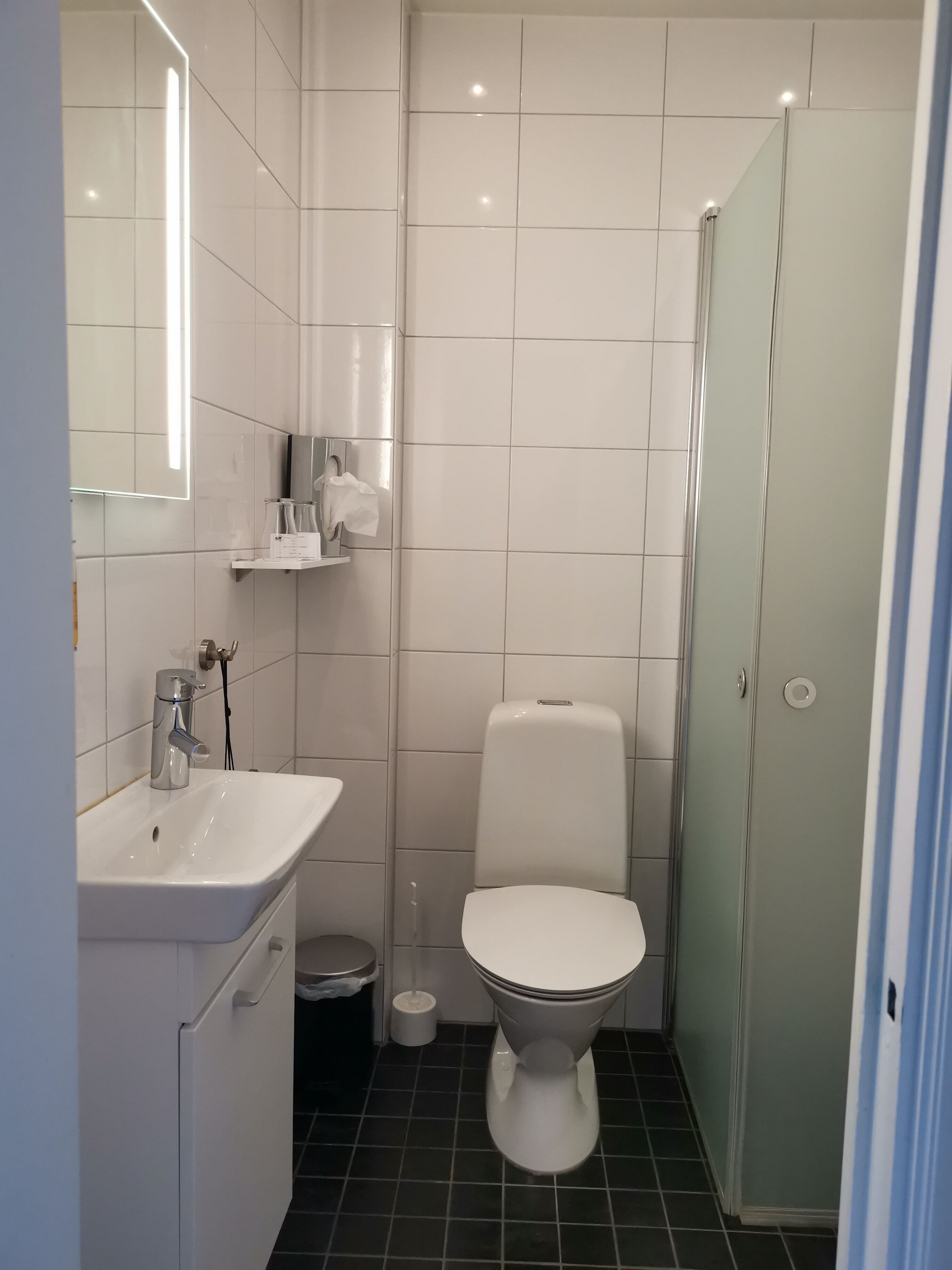 standard room, 1 king bed, non smoking | bathroom | hair dryer, towels, soap, shampoo