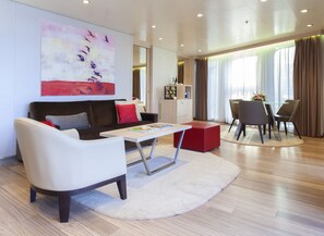 Luxury Penthouse, 1 King Bed, Ocean View | Premium bedding, in-room safe, desk, soundproofing - Sunborn Gibraltar Yacht Hotel Resort (Gibraltar)