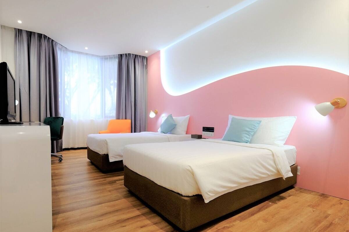 Chambre Deluxe avec lits jumeaux, 2 lits une place