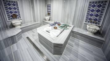 Turkish bath/hammam, manicures and pedicures, massages