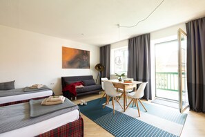 Apartment, 2 Schlafzimmer, Bergblick (Rückzug) | 1 soverom, sengetøy i egyptisk bomull og sengetøy av topp kvalitet