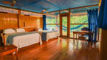 In-room safe, desk, bed sheets