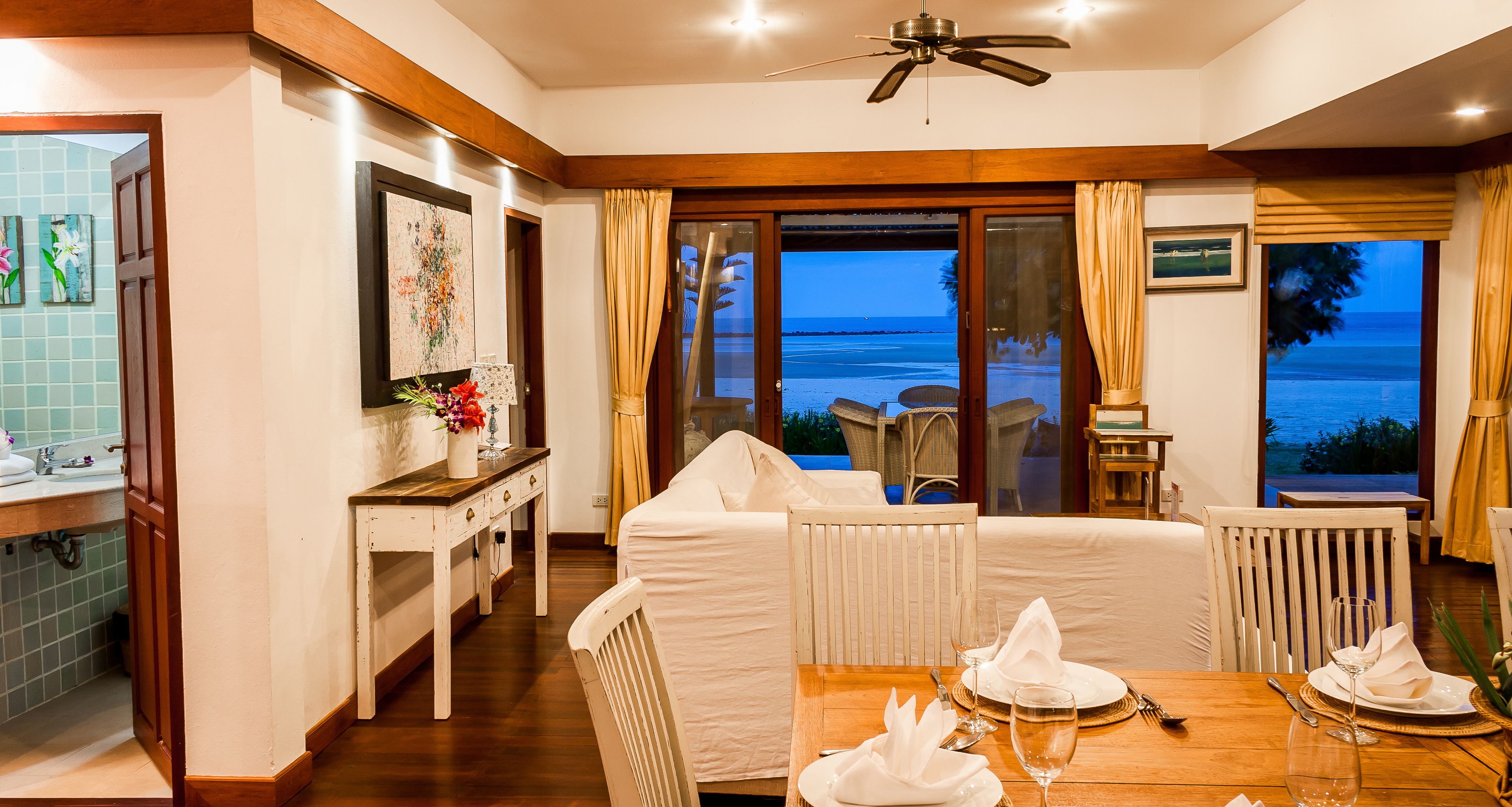 luxury villa, 4 bedrooms, beachfront | minibar, in-room safe, iron/ironing board, free cots/infant beds