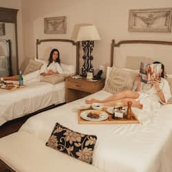 Standard Twin Room, 2 Double Beds | 1 bedroom, premium bedding, in-room safe, desk