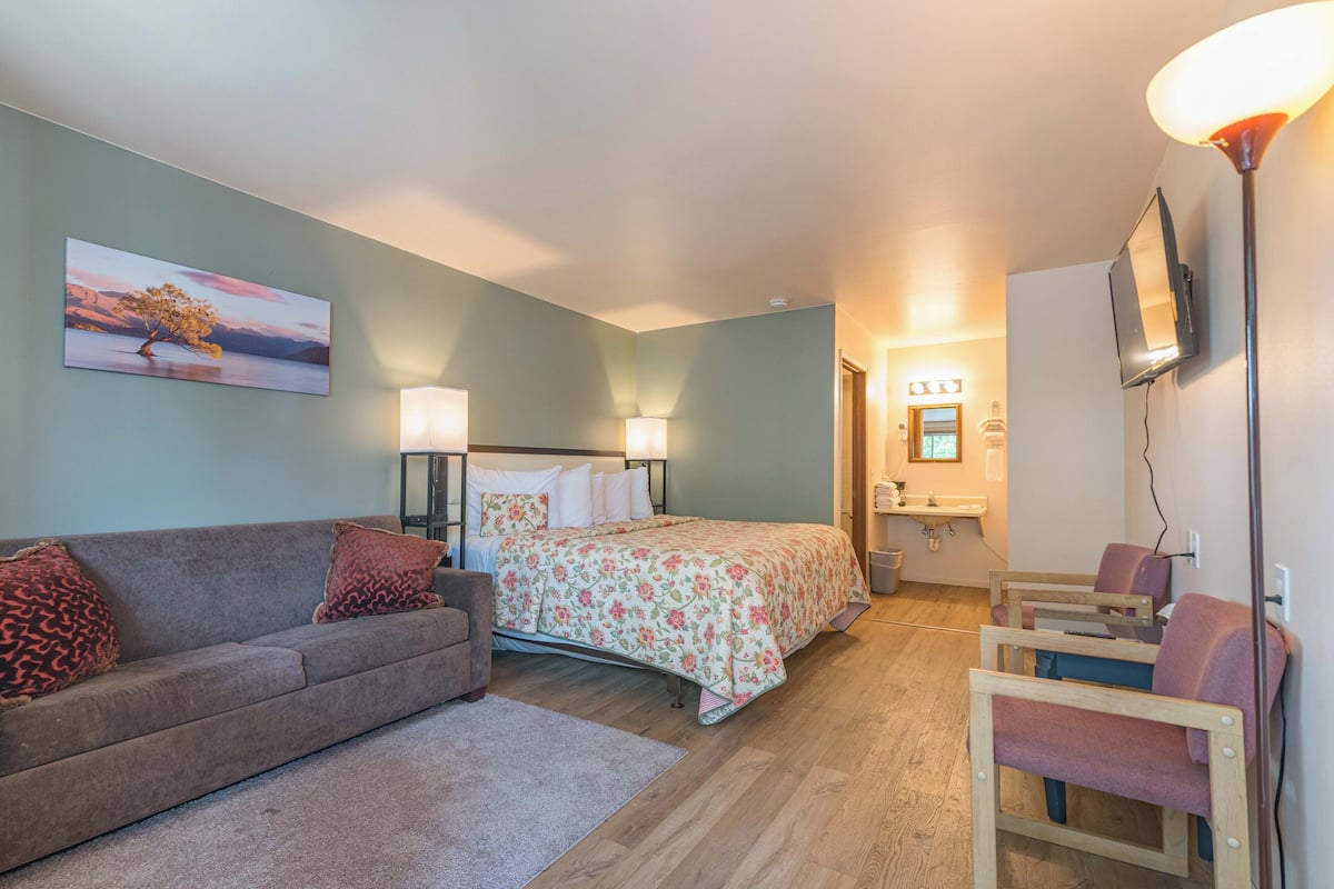 Deluxe Double Room, 1 King Bed with Sofa bed | 1 bedroom, free WiFi, bed sheets