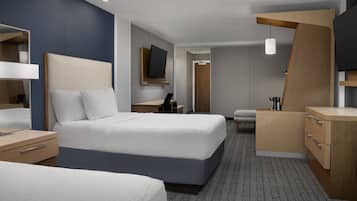 Suíte, várias camas | Escrivaninha, ferros/tábuas de passar roupa, berços grátis