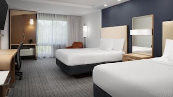 Room, 2 Queen Beds | Desk, iron/ironing board, free cribs/infant beds, free WiFi