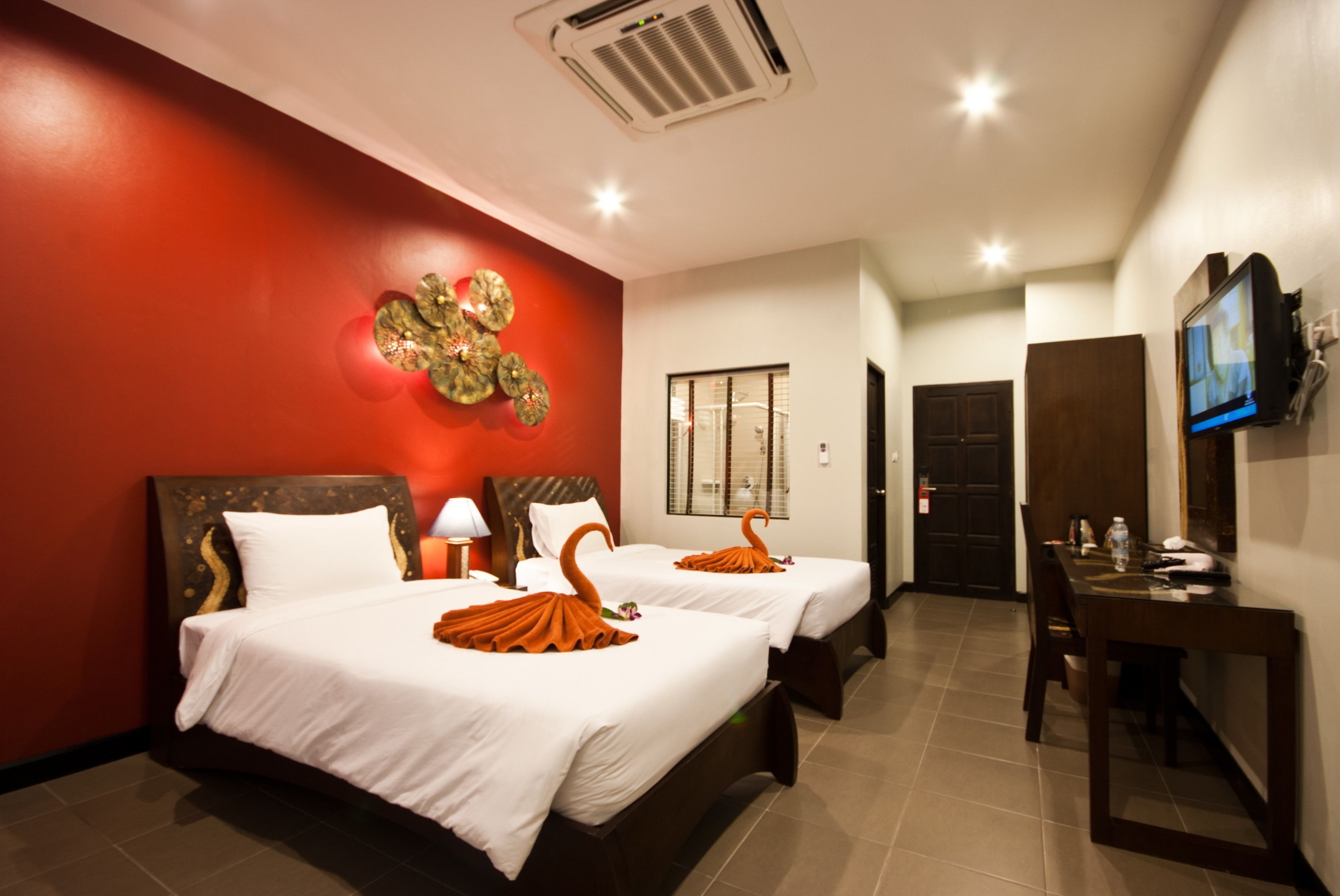 Minibar, in-room safe, desk, blackout curtains