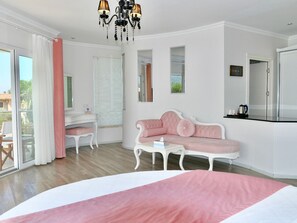 Suite de luna de miel, para no fumadores, hidromasaje | Ropa de cama de alta calidad y minibar 