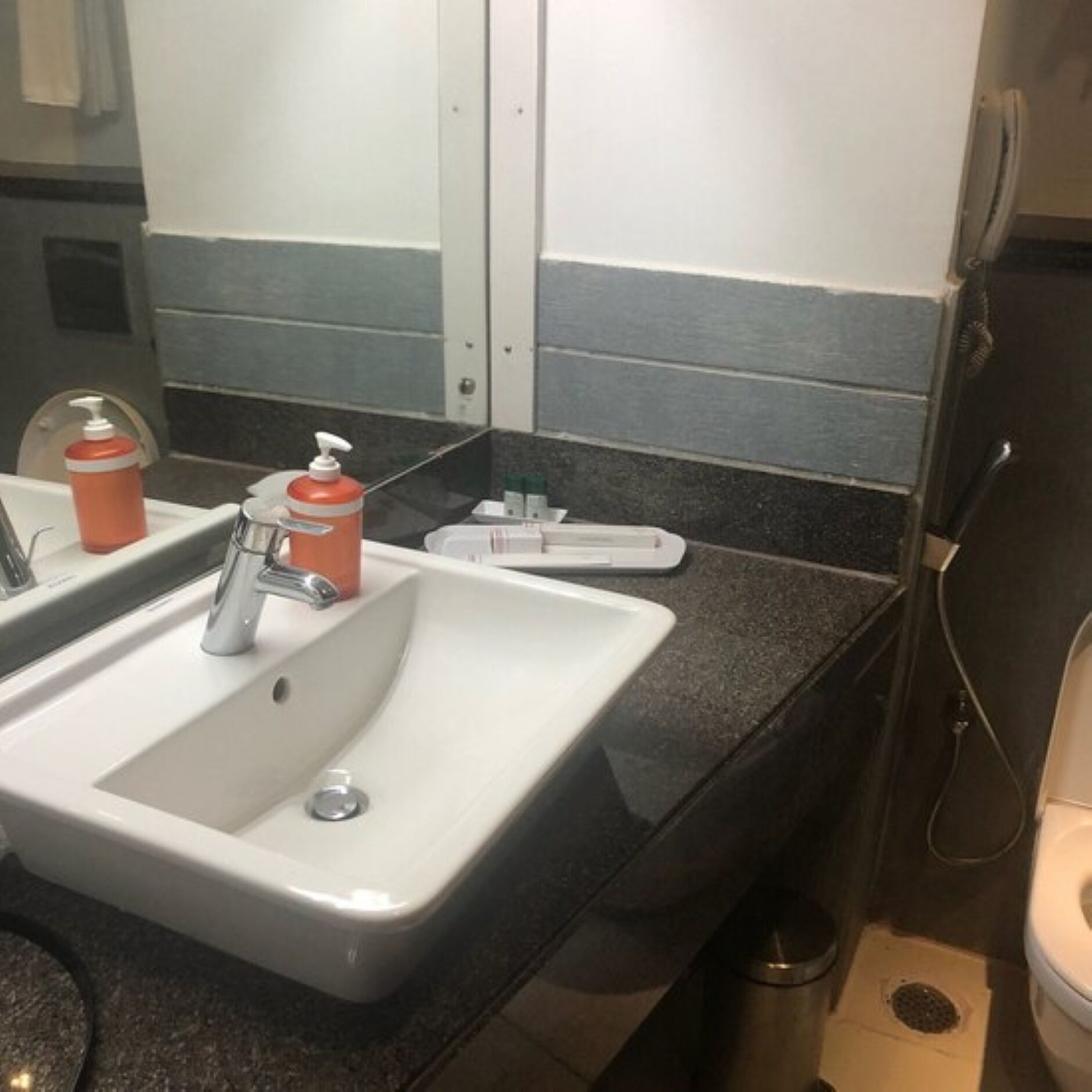 studio | bathroom | free toiletries, hair dryer, slippers, towels