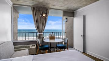 Standard Suite, 1 Bedroom, Kitchen, Ocean View | Living area | 43-inch flat-screen TV with premium channels, TV