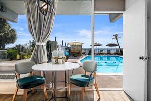 Standard Room, 1 King Bed, Pool Access, Pool View | View from room