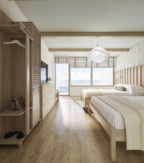 Standard Room, 2 Queen Beds, Balcony, Ocean View | Premium bedding, in-room safe, desk, laptop workspace - The Caretta  (Myrtle Beach)