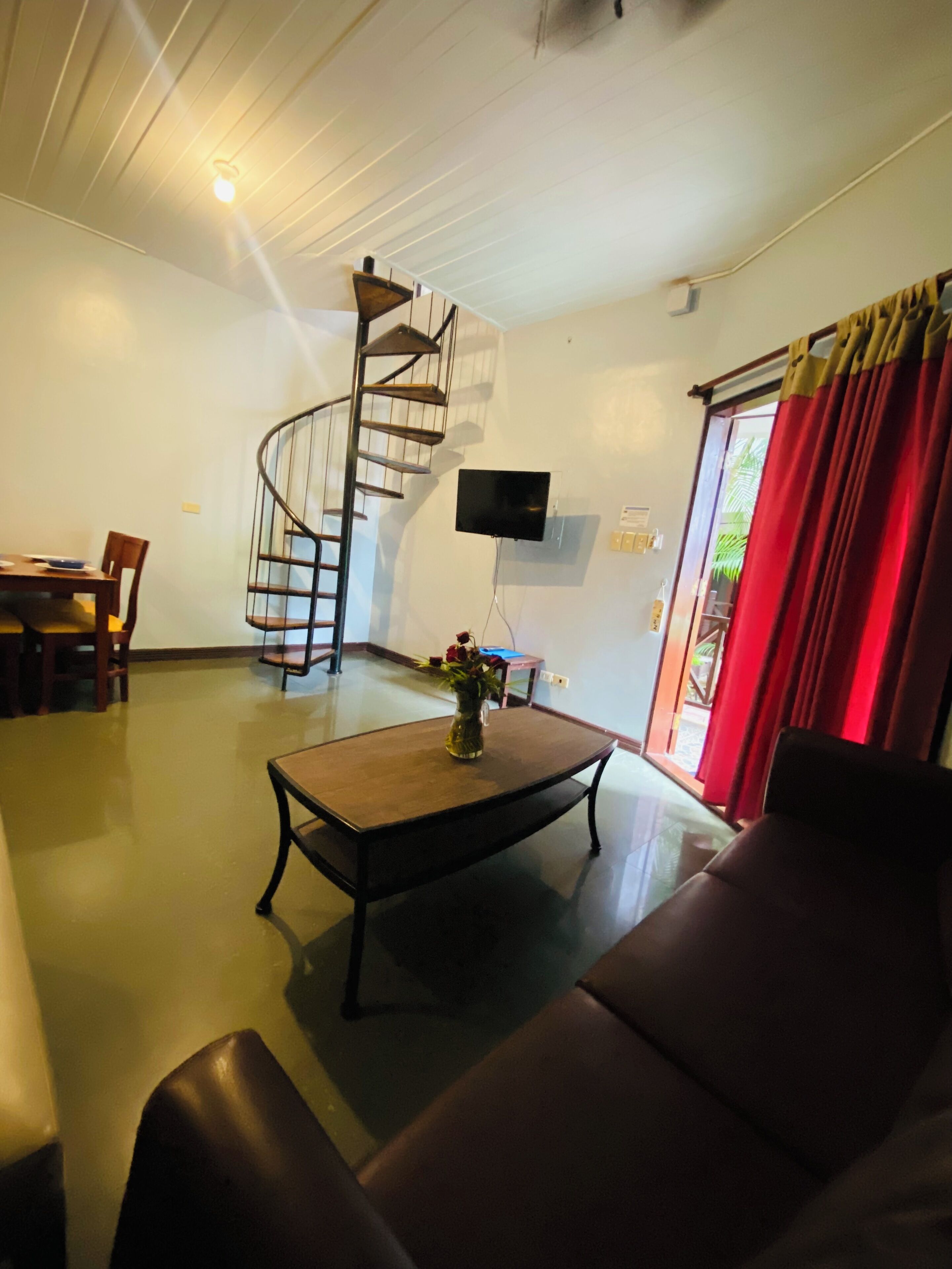 large condo | living area | led tv