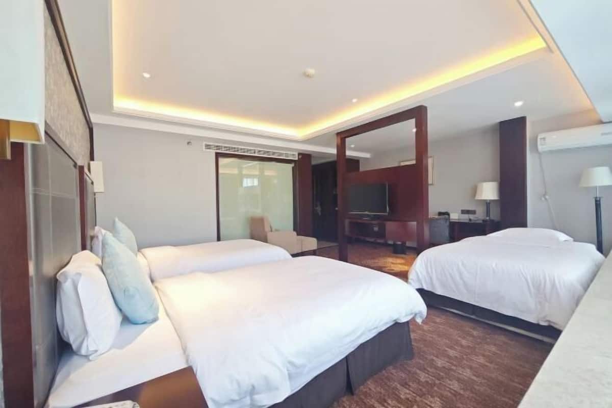 1 chambre, literie de qualité supérieure, couette en duvet d'oie