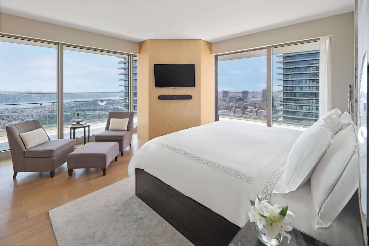 bosphorus suite- 1 king bed, 183 sqm | premium bedding, minibar, in-room safe, desk