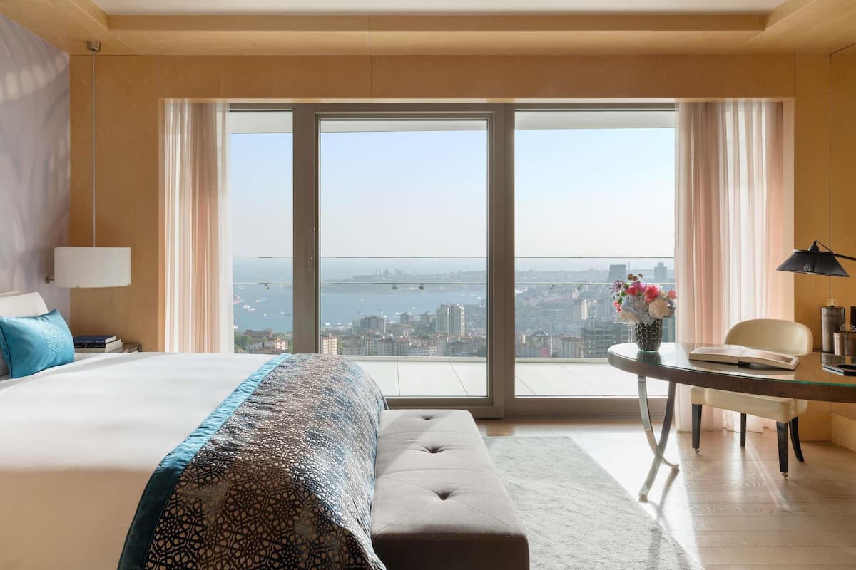 Ropa de cama de alta calidad y minibar