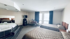 Premium Double Room, 2 Double Beds, Non Smoking | Desk, free WiFi, bed sheets - Falcon Motel Brossard (Brossard)